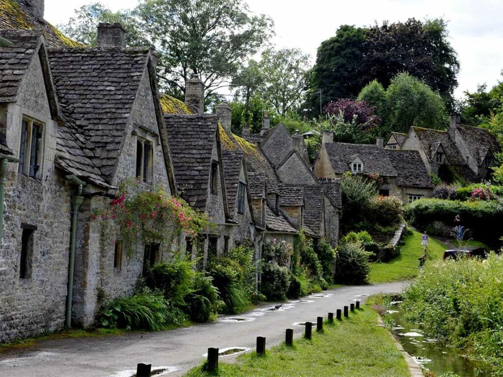 village houses in Cotswolds.