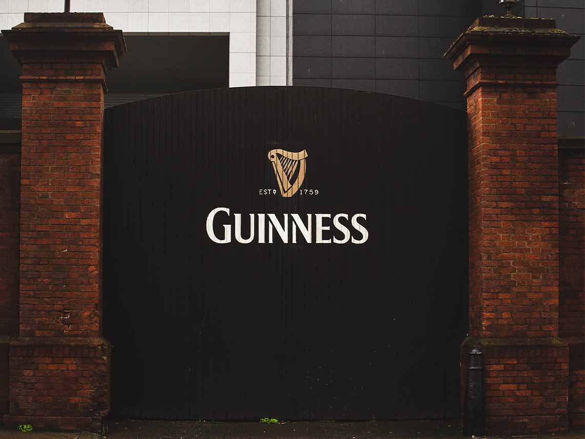 Gates of Guinness Storehouse in Dublin