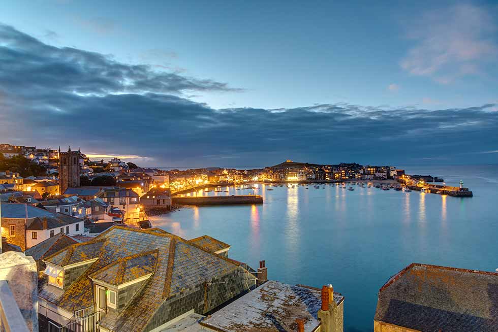 coastline at St Ives, Cornwall